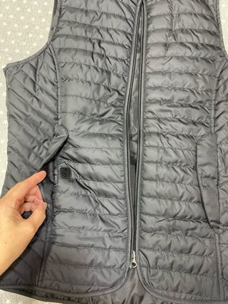 Chaleco acolchado equitación Fouganza negro