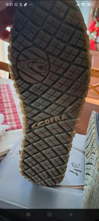 Scarpe antinfortunistiche Cofra blu/gialle n.48