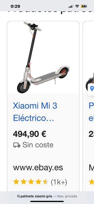 Patinete Eléctrico Xiaomi 3