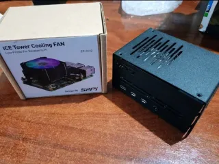 Raspberry Pi 4 Caja Negra + Ventilador