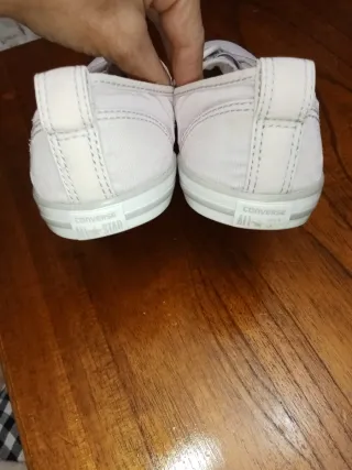 Converse manoletinas verano rosa y blanco