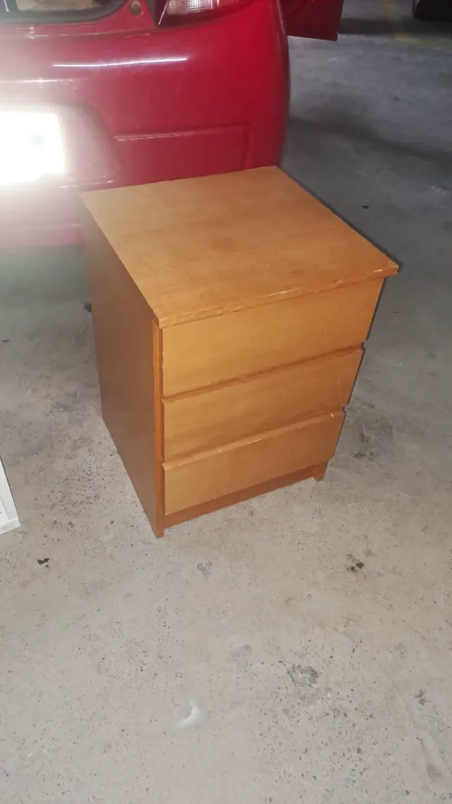 Cajonera de madera 3 cajones