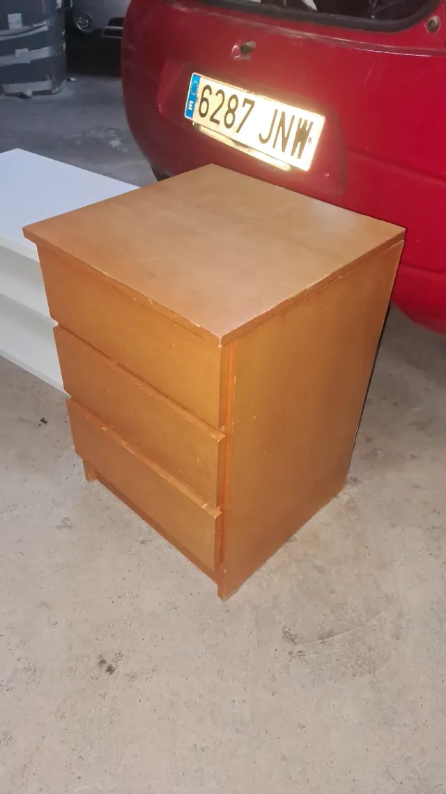 Cajonera de madera 3 cajones