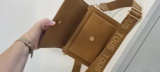 Bolso Tous bandolera beige y marrón