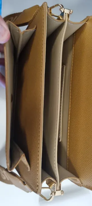 Bolso Tous bandolera beige y marrón