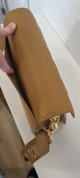 Bolso Tous bandolera beige y marrón