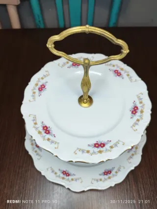 Frutero Porcelana Alemana Vintage Bavaria