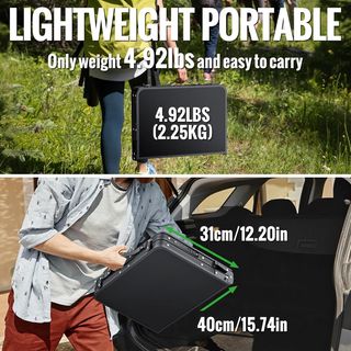 Mesa Camping Plegable Aluminio GARLLE 50x40