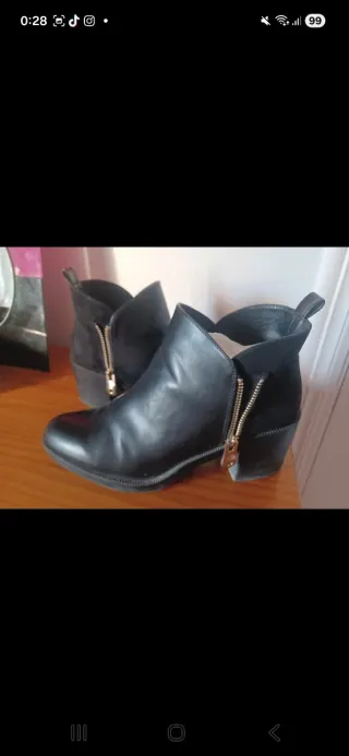Botines Piel Zara Talla 38
