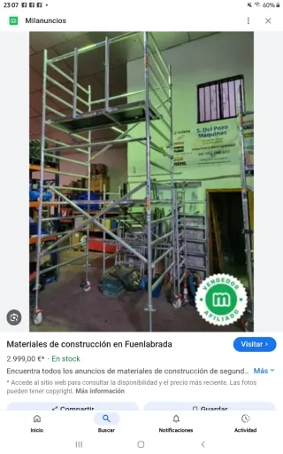 Andamio de construcción