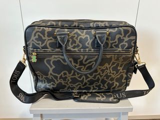 Bolso Tous para portátil negro y marrón