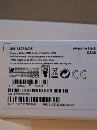Samsung Galaxy A52s 5G Nero