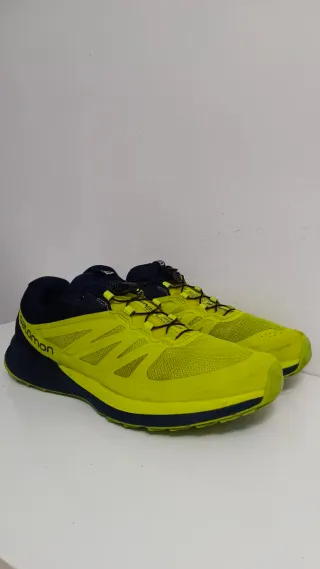 Zapatillas Salomon Trail Running Amarillas y Azule