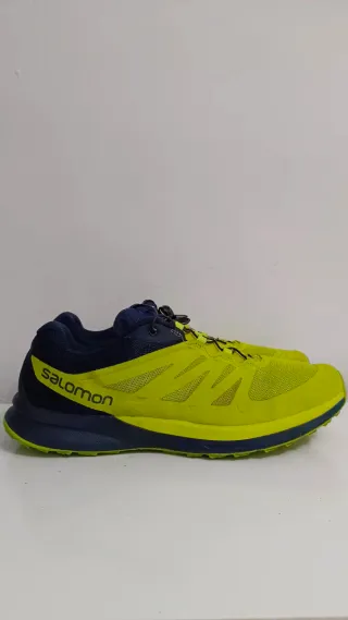 Zapatillas Salomon Trail Running Amarillas y Azule