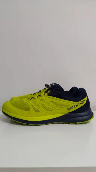 Zapatillas Salomon Trail Running Amarillas y Azule