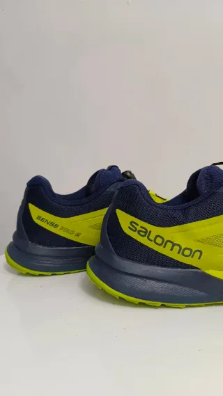 Zapatillas Salomon Trail Running Amarillas y Azule