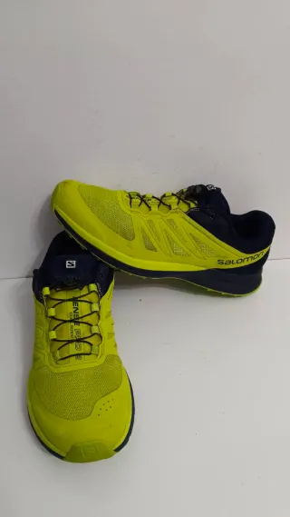 Zapatillas Salomon Trail Running Amarillas y Azule