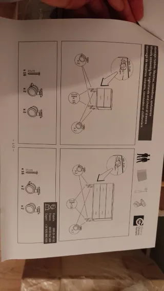 Escritorio, mesilla y estantería madera