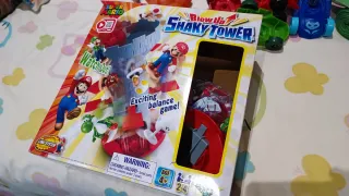Juego de mesa Super Mario Blow Up Shaky Tower