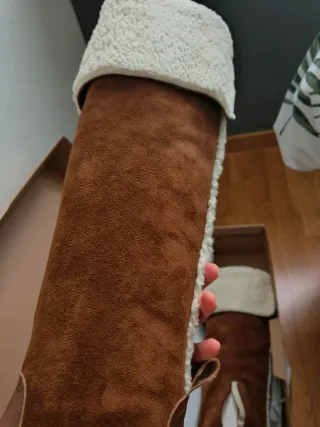 Botas altas de piel marrones