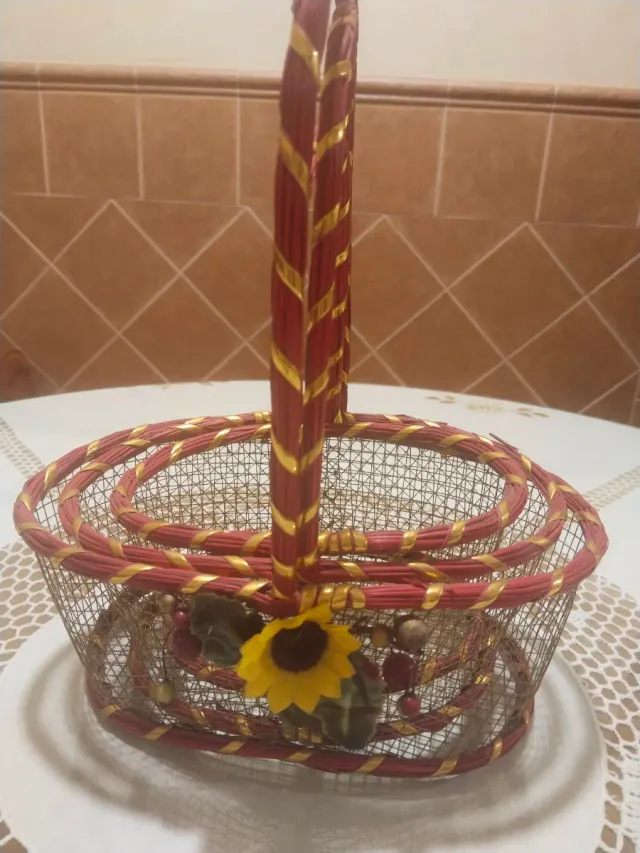 Juego de 3vcestas decorativas 23 cm 18cm . 15 cm.