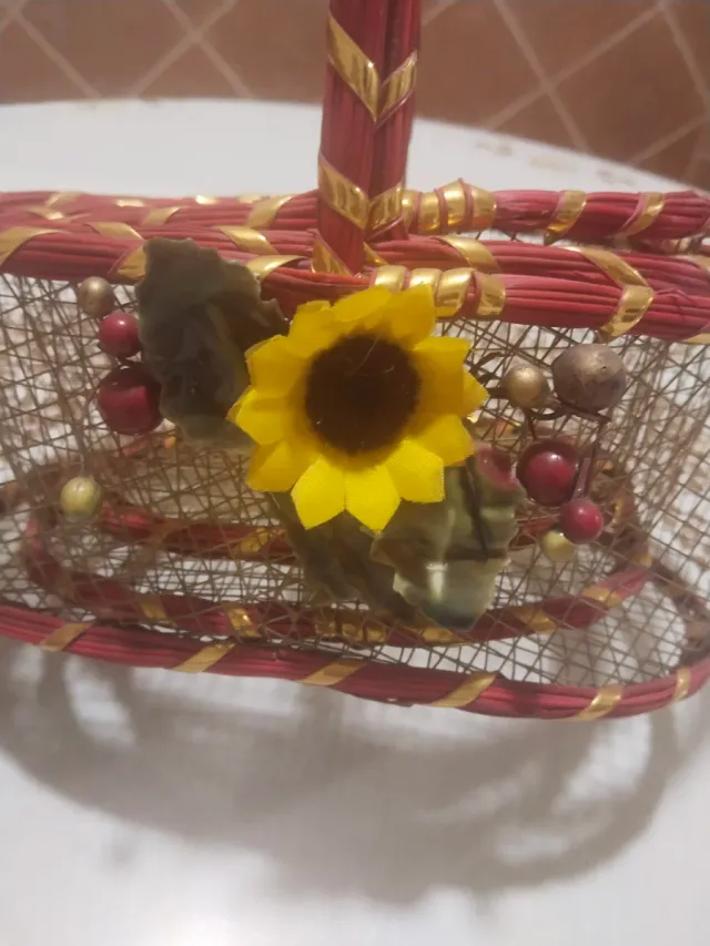 Juego de 3vcestas decorativas 23 cm 18cm . 15 cm.