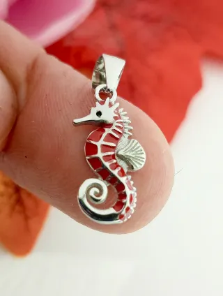 Colgante peque  Caballito de Mar Plata 925 color