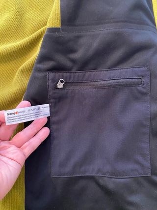 Parka Tranworld verde-amarilla