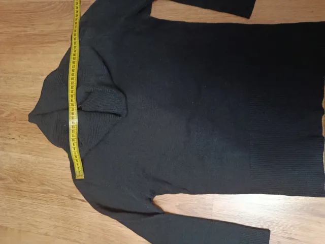 Jersey negro cuello alto mujer talla S