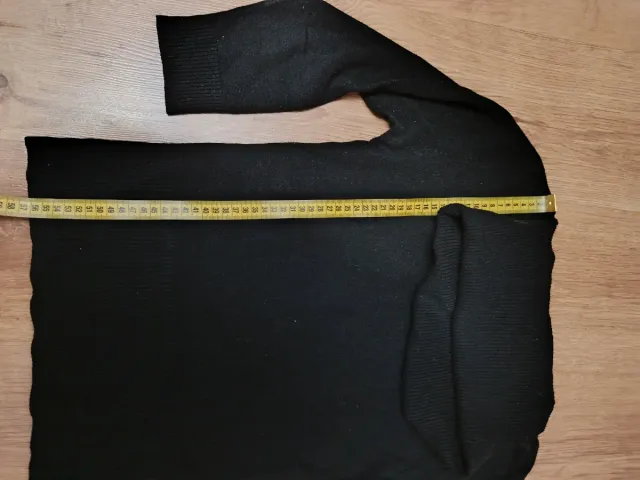 Jersey negro cuello alto mujer talla S