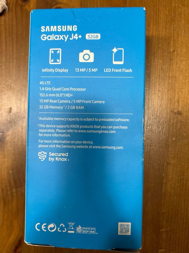 Samsung Galaxy J4+ Nero Sigillato