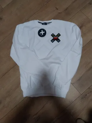 Sudadera Blue Banana Blanca Talla S