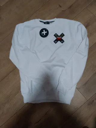 Sudadera Blue Banana Blanca Talla S