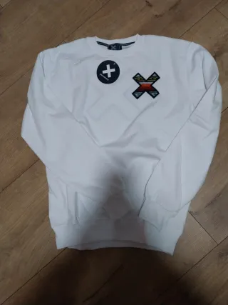 Sudadera Blue Banana Blanca Talla S