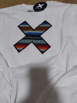 Sudadera Blue Banana Blanca Talla S