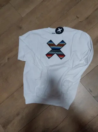 Sudadera Blue Banana Blanca Talla S