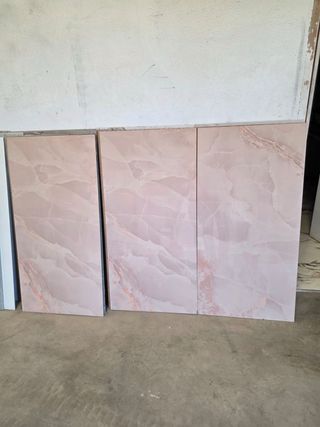 Azulejos de mármol rosa (3 unidades)