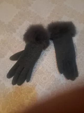 Guantes de invierno con pelo