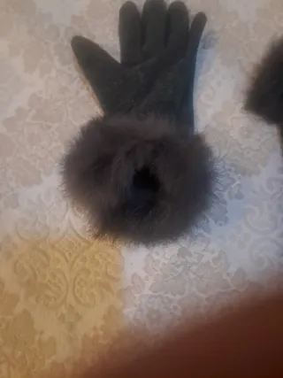 Guantes de invierno con pelo