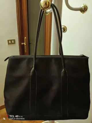 Borsa in pelle marrone