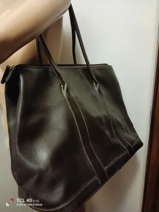Borsa in pelle marrone