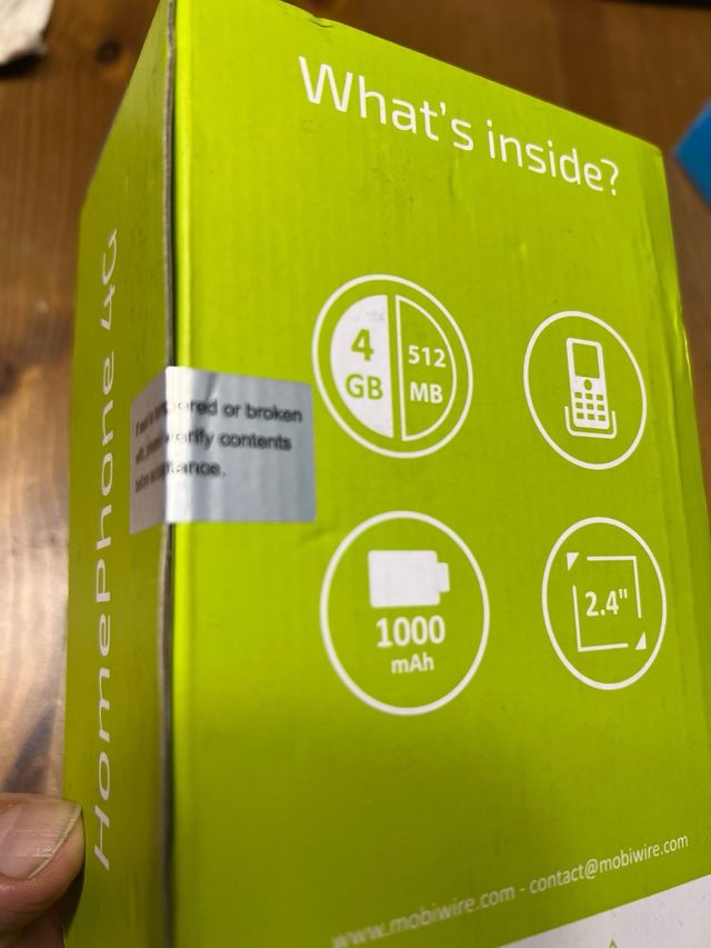 Telefono MobiWire HomePhone 4G nuovo sigillato