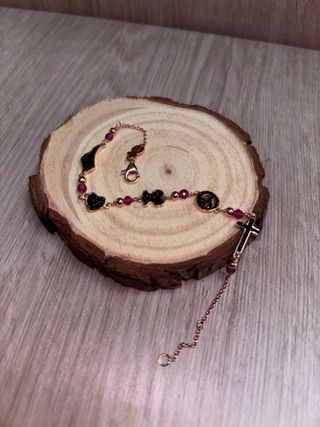 Pulsera Tous Corazón y Paz Oro Rosa