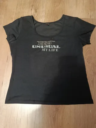 Camiseta negra mujer S 1994 Unusual My Life