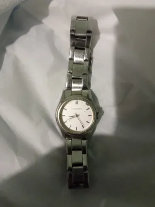 Reloj TIME FORCE Negro y Plateado