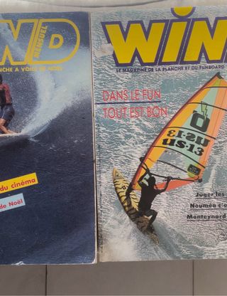 2 Revistas Wind + 2 Tablas Surf Miniatura. 15 todo