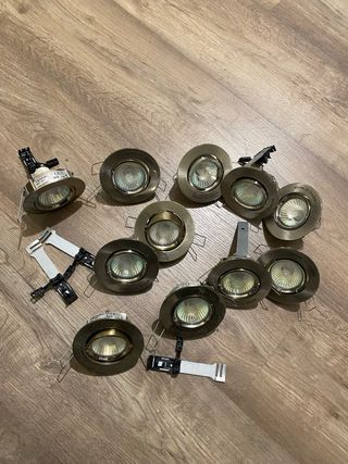 Lote de 12 focos empotrables