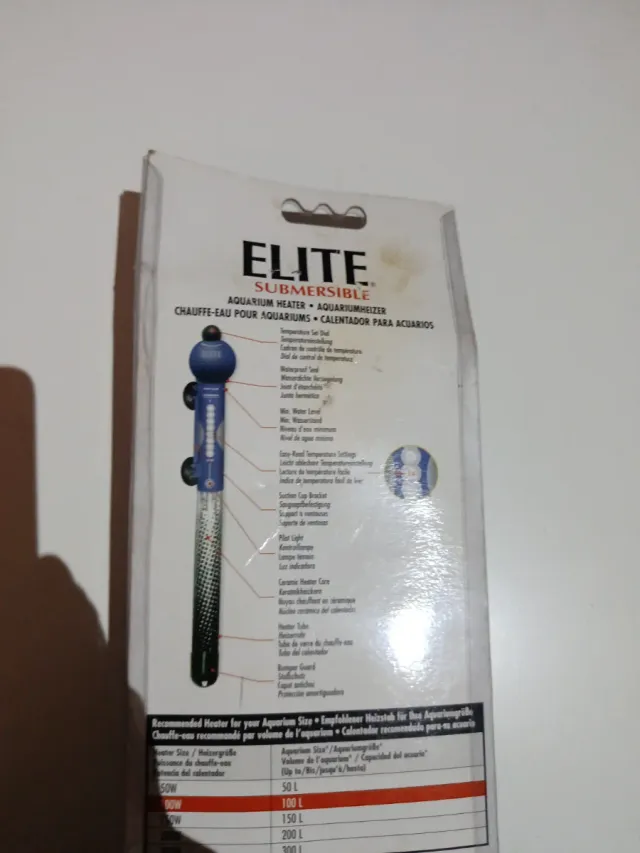 Calentador Acuario Elite 100W