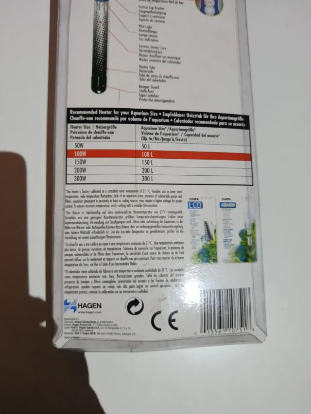 Calentador Acuario Elite 100W