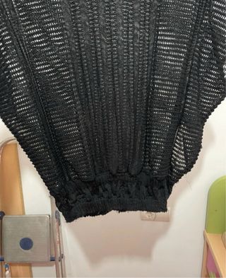 Camiseta Mango Transparente Negra